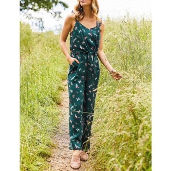 Matilda Jane - Green Hummingbird and Butterfly Print Jumpsuit - Picture 1 of 7